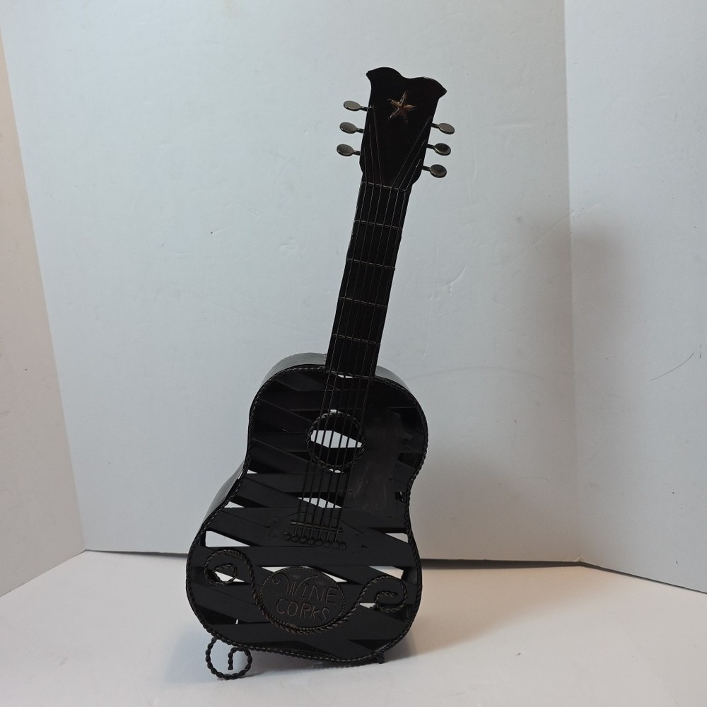 21" Guitar Cage by Epic Products Wine Bottle Cork Holder Rustic Bronze Metal